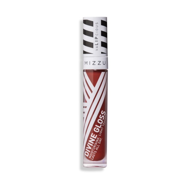 Valipcious Divine Gloss/mizzucosmetics.com Lip gloss yang memiliki pigmentasi yang tinggi.