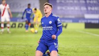 Satu lagi pemain Leicester City, adalah winger Harvey Barnes. Sembilan gol sudah dikemasnya sejauh ini oleh pemain berusia 23 tahun itu (Getty Images/Alex Pantling)