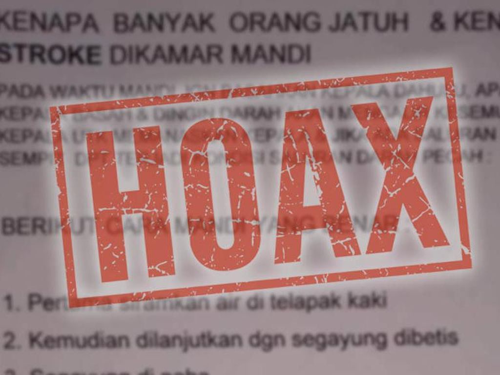Viral Urutan Mandi Agar Tak Kena Stroke, Ini Faktanya Viral Urutan Mandi Agar Tak Kena Stroke, Ini Faktanya