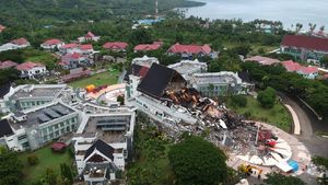 Potret Udara Kerusakan Kantor Gubernur Sulbar Akibat Gempa