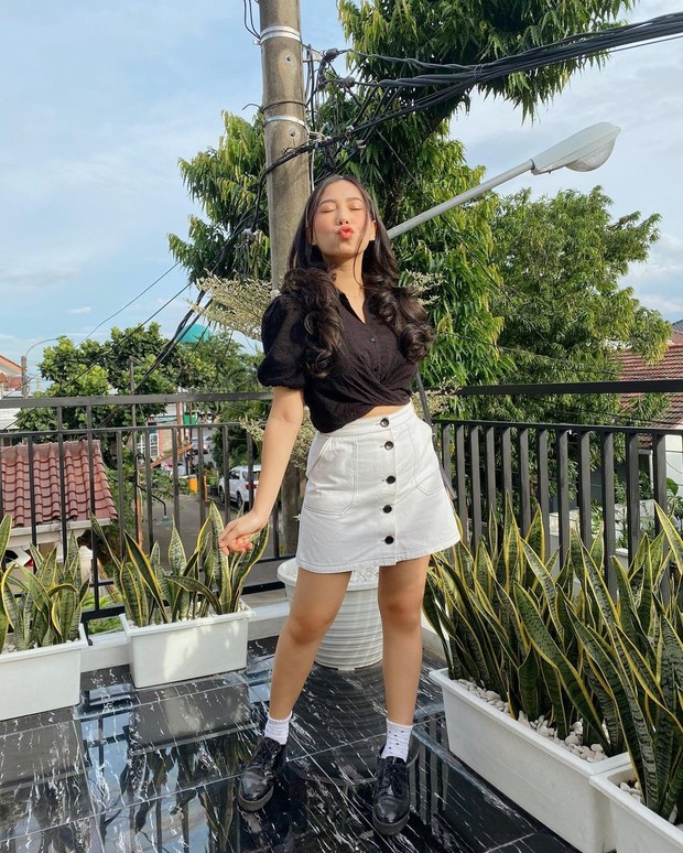 Abel Cantika berpose duck face/instagram.com/abellyc