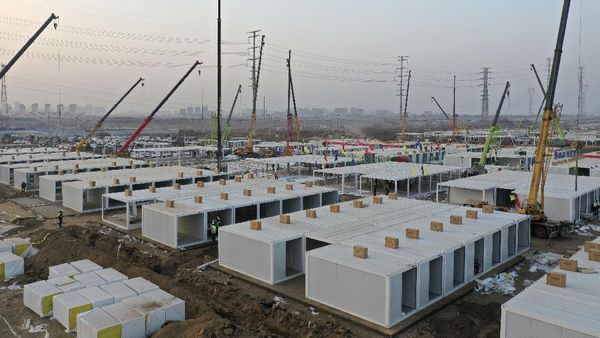 China Kembali Sigap Bangun Pusat Karantina COVID-19