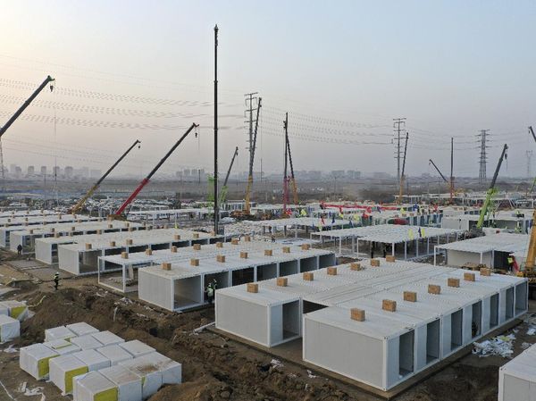 China Kembali Sigap Bangun Pusat Karantina COVID-19