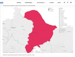 Karawang Zona Merah Selama 6 Minggu, Begini Peta Sebarannya