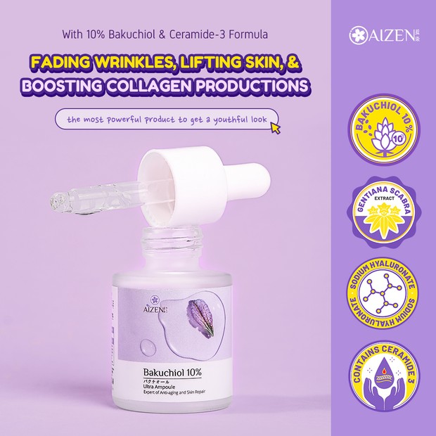 Foto: instagram.com/aizenbeautyofficial skincare bakuchiol.