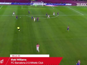 Video Gol Cantik Inaki Williams yang Sungkurkan Barcelona