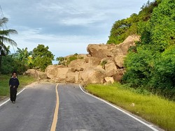 Sempat Tertutup Longsor, Jalan Majene-Mamuju Sudah Bisa Dilintasi
