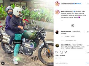 Pose Mesra Billy Saputra-Amanda Manopo Naik Moge Triumph Pose Mesra Billy Saputra-Amanda Manopo Naik Moge Triumph