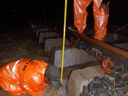 Bantalan Rel KA di Grobogan Tergerus Banjir, Jalur Sempat Ditutup