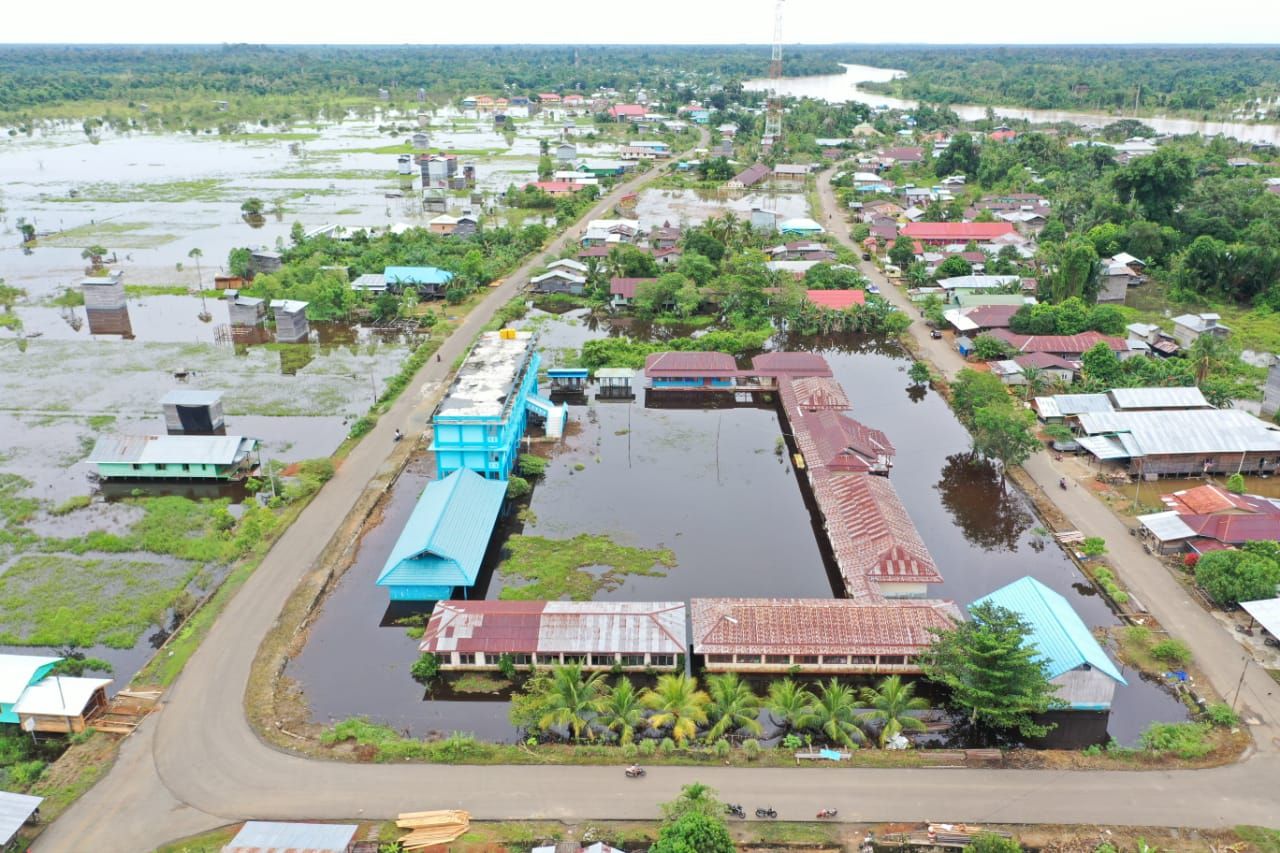 533 unit rumah dan 2.752 jiwa di Kecamatan Sembakung, Nunukan, Kaltara, kebanjiran (dok BNPB)