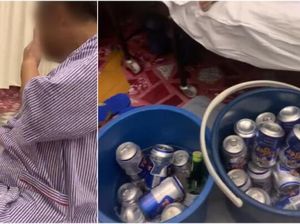 Jadi Kontroversi, Pasien Covid-19 Asyik Pesta Bir di Pusat Karantina