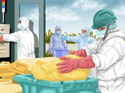 Melongok Pemusnahan Sampah Medis COVID-19