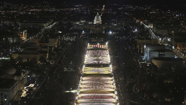 Suasana di Gedung Capitol Jelang Pelantikan Joe Biden