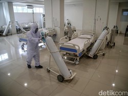 BOR di RS COVID DKI Meningkat, Tempat Tidur Isolasi 78%-ICU 73%