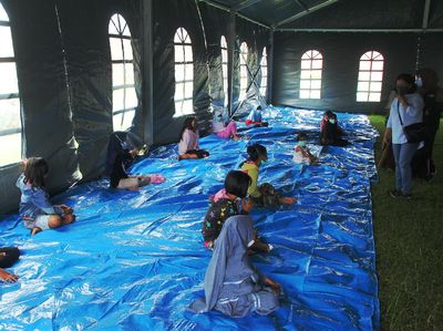 Trauma Healing untuk Anak-anak Korban Gempa di Mamuju