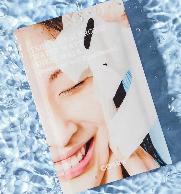 Triple Hyaluronic Water Wave Sheet Mask/Foto : instagram.com/cosrx Triple Hyaluronic Water Wave Sheet Mask