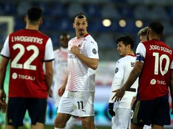 Ibrahimovic Jadi Bintang Kemenangan AC Milan Kala Jumpa Cagliari