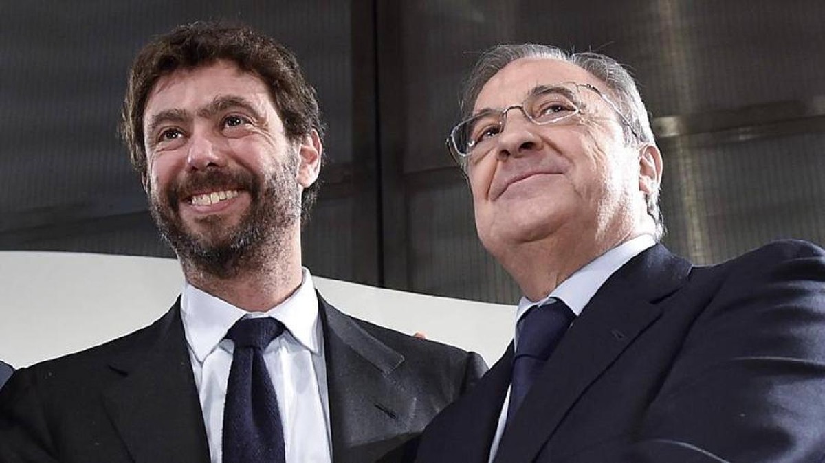 Agnelli dan Perez bertemu di Turin untuk membahas sepakbola. Foto: Twitter @ClubSvezia