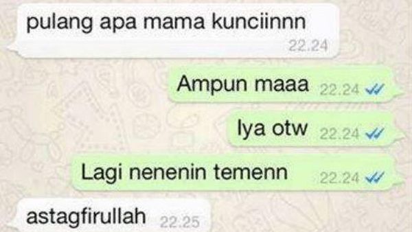 10 Chat Typo Bikin Keluarga Jantungan Pas Baca, Auto Panik Takut Didepak!