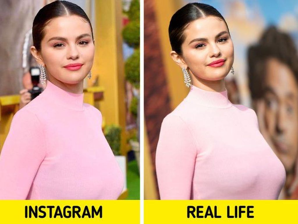 Perbedaan Foto Cantik Selebriti Dunia di Instagram Vs Realita Perbedaan Foto Cantik Selebriti Dunia di Instagram Vs Realita