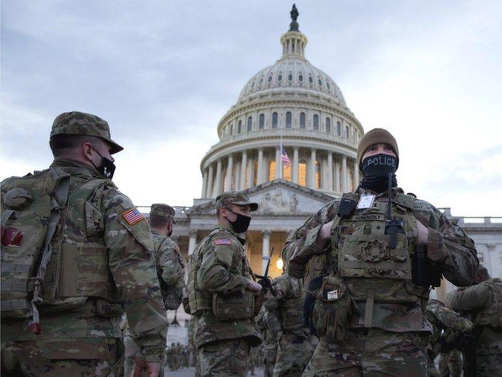 Jelang Pelantikan Joe Biden, Warga Washington DC Terkurung di Rumah Jelang Pelantikan Joe Biden, Warga Washington DC Terkurung di Rumah