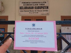 2 Kantor Kelurahan di Klaten Tutup Gegara Staf Kena Corona