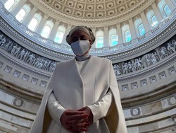 Lady Gaga Tampil Serba Putih Jelang Pelantikan Presiden AS, Bak Malaikat