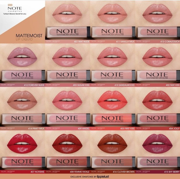 Lip liquid dengan hasil akhir velvet matte namun tetap creamy/Foto: Instagram/lippielust note cosmetics