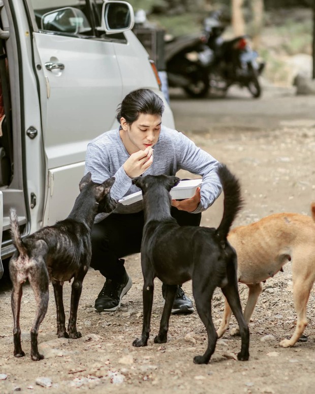 Paing Takhon kerap berfoto dengan beberapa binatang