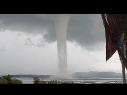 Puting Beliung Besar di Waduk Gajah Mungkur, BMKG: Itu Waterspout