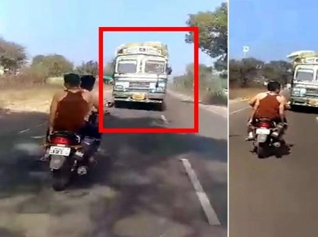 Wuss... Truk Meluncur Mundur Sejauh 3 Kilometer Gegara Rem Blong Wuss... Truk Meluncur Mundur Sejauh 3 Kilometer Gegara Rem Blong