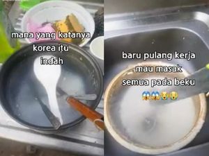 Tinggal di Korea, Pria Ini Kaget Cucian Piringnya Jadi Es Batu