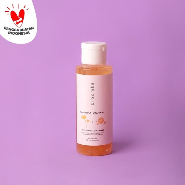 bloomka calendula + vitamin B3 whitening facial toner
