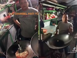 Kocak! Penjual Nasi Goreng Ini Hobi Marah-marah ke Pembeli