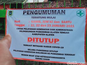 2 Nakes Kena Corona, Puskesmas Klaten Tengah Lock Down