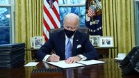 Resmi Jadi Presiden, Biden Langsung Batalkan Kebijakan Trump