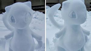 Super Keren! Seniman Jepang Bikin Patung Anime dari Salju