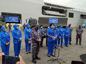 Jalasenastri Kirim 5 Ton Bahan Pokok ke Korban Bencana Alam di Kalsel-Sulbar