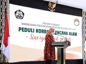 Dharma Wanita Kementerian ESDM Salurkan Bantuan untuk Korban Bencana