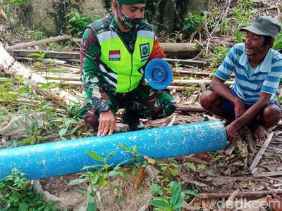 Penampakan Benda Mirip Rudal yang Ditemukan di Anambas