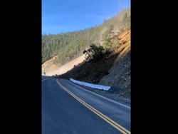 Detik-detik Longsor di California, Pohon Terseret