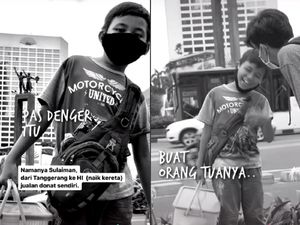 Bocah Ini Tempuh Jarak Kiloan Meter untuk Jualan Donat Demi Bantu Orangtua