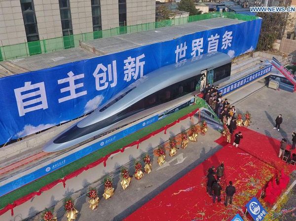 Mengintip Prototipe Kereta Maglev Supercepat Pertama China