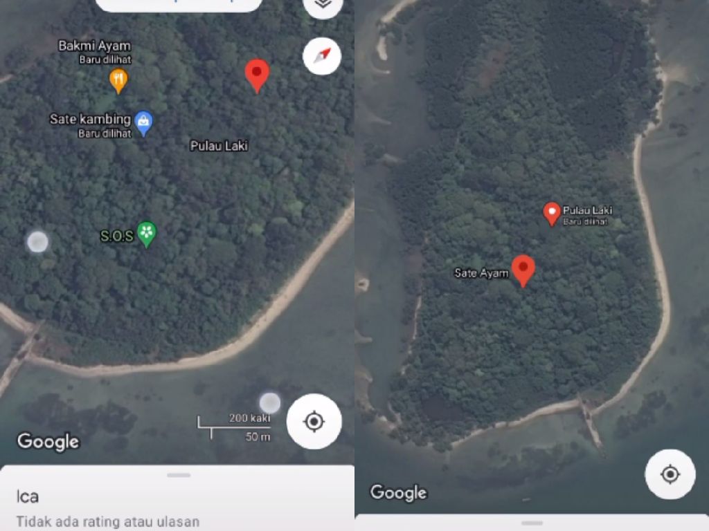Viral Tag Lokasi Warung Makan hingga Tanda S.O.S di Pulau Laki, Ini Penjelasannya Viral Tag Lokasi Warung Makan hingga Tanda S.O.S di Pulau Laki, Ini Penjelasannya