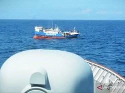 TNI AL Tangkap Kapal Taiwan Pelaku Illegal Fishing di Laut Natuna Utara