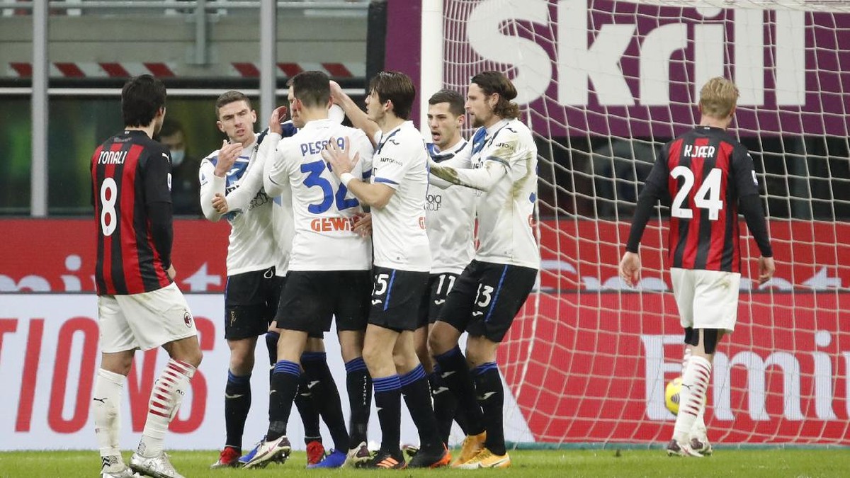 Atalanta menang 3-0 atas AC Milan (Foto: AP/Antonio Calanni)