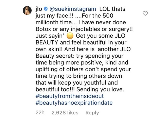 Jennifer Lopez tanggapi tudingan melakukan botox/buzzfeed.com