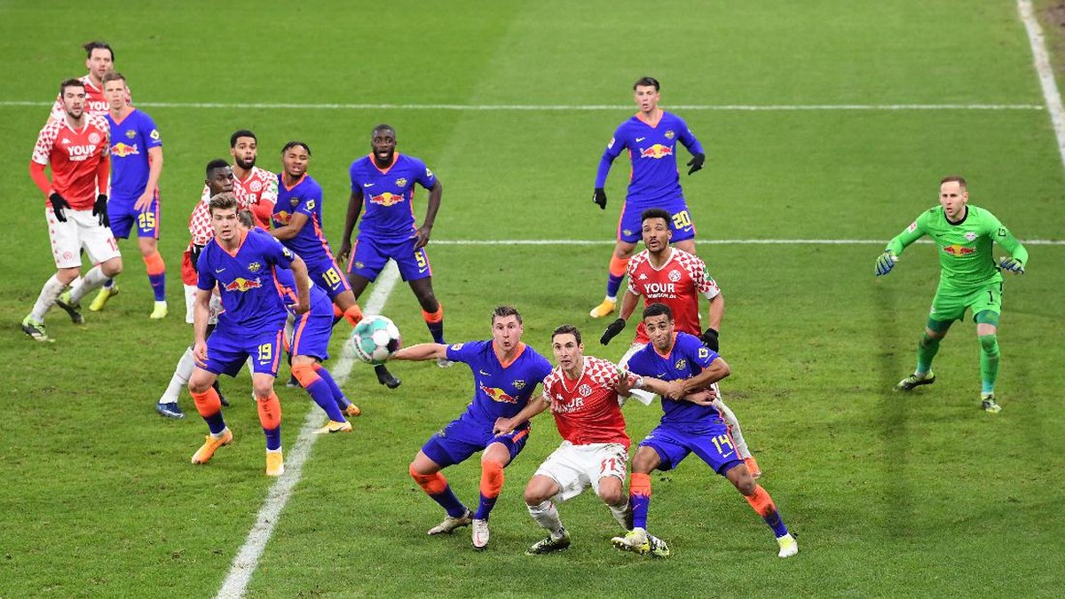 RB Leipzig tumbang dari Mainz 05. (Foto: Getty Images/Matthias Hangst)
