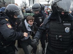 Rusia Tangkap 1.400 Orang dalam Aksi Demo Dukung Alexei Navalny