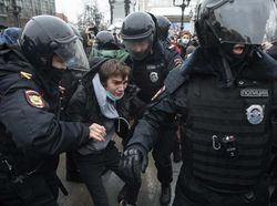 Rusia Tangkap 1.400 Orang dalam Aksi Demo Dukung Alexei Navalny